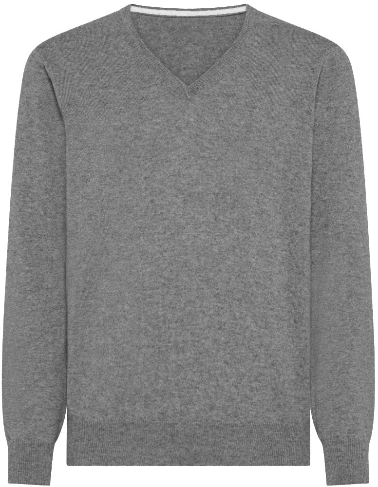 ELLI maglia scollo V finezza 12 Grijs