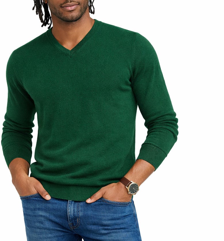 ELLI maglia scollo V finezza 12 Groen