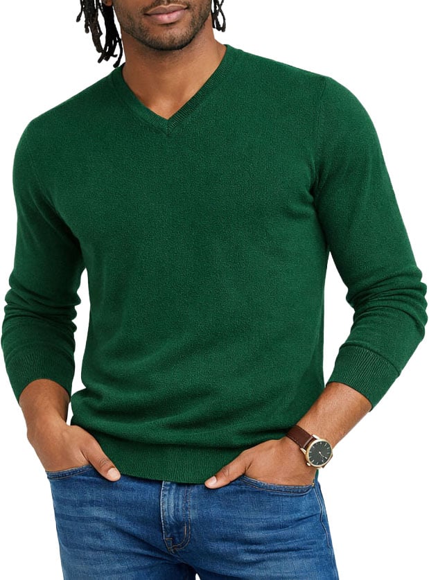 ELLI maglia scollo V finezza 12 Groen