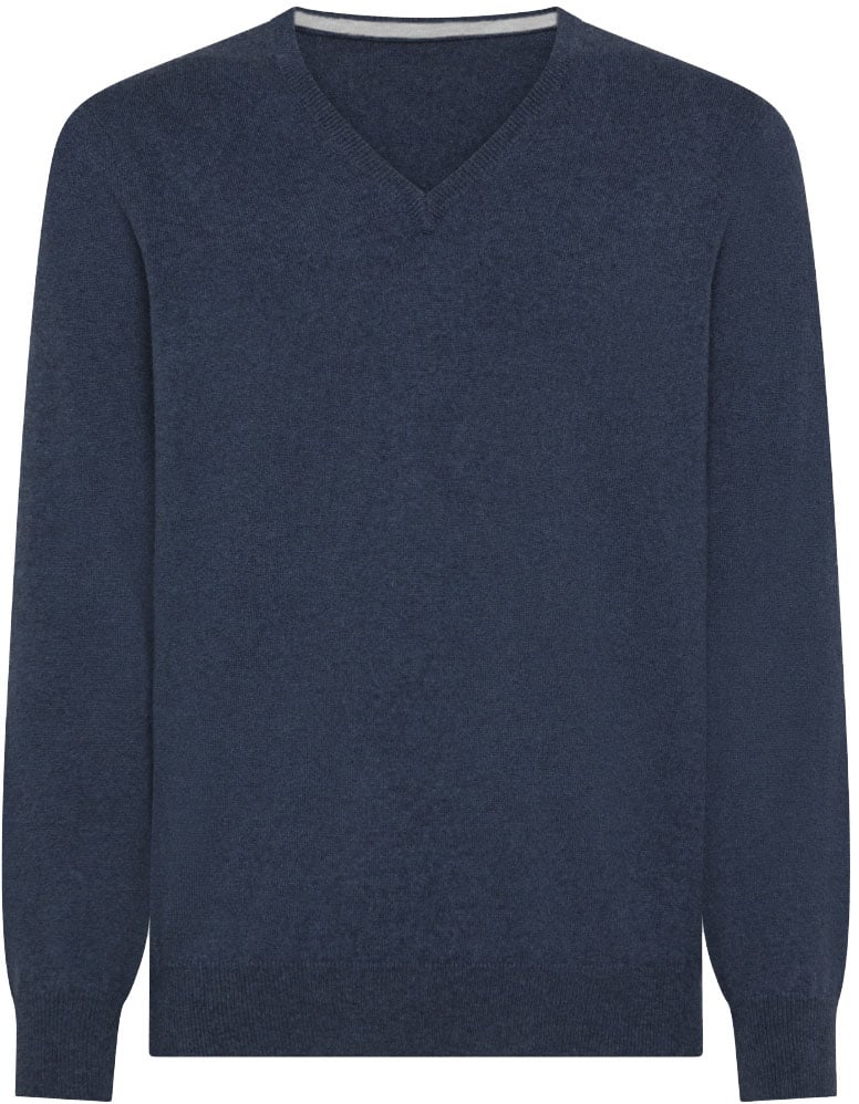 ELLI maglia scollo V finezza 12 Blauw