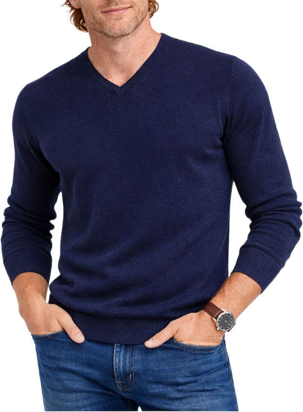 ELLI maglia scollo V finezza 12 Blauw