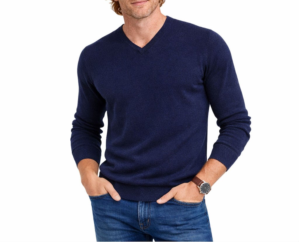 ELLI maglia scollo V finezza 12 Blauw