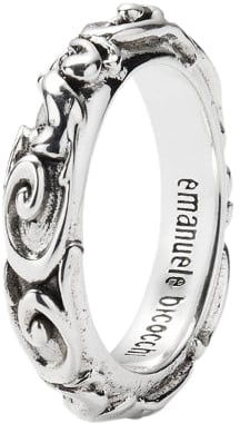 Emanuele Bicocchi ARABESQUE BAND RING Zilver