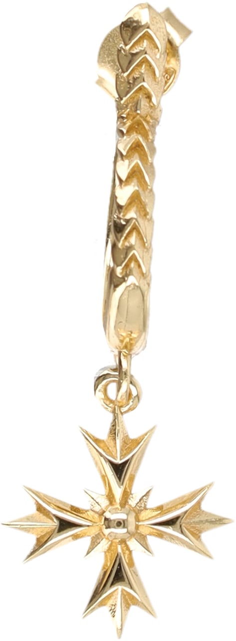 Emanuele Bicocchi Single Earring Crest Oro Goud