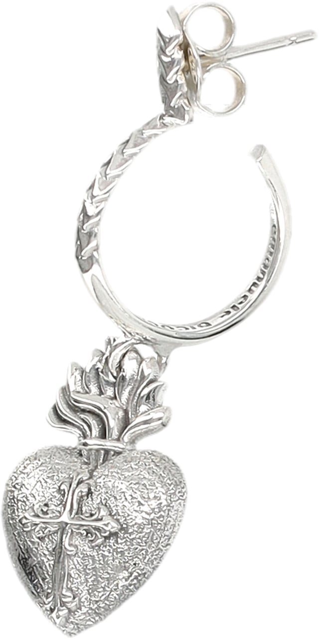 Emanuele Bicocchi Single Earring Sacred Heart Argento Zilver