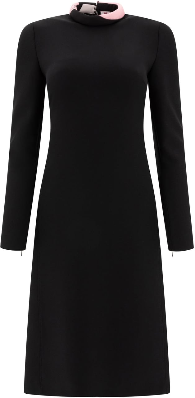 Emilio Pucci Dress with contrasting collar Zwart