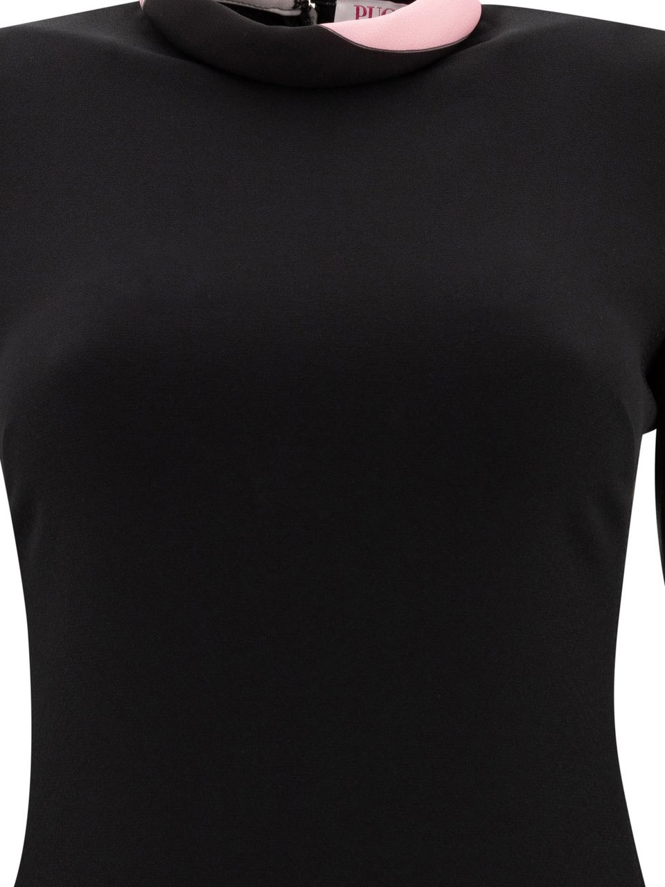 Emilio Pucci Dress with contrasting collar Zwart