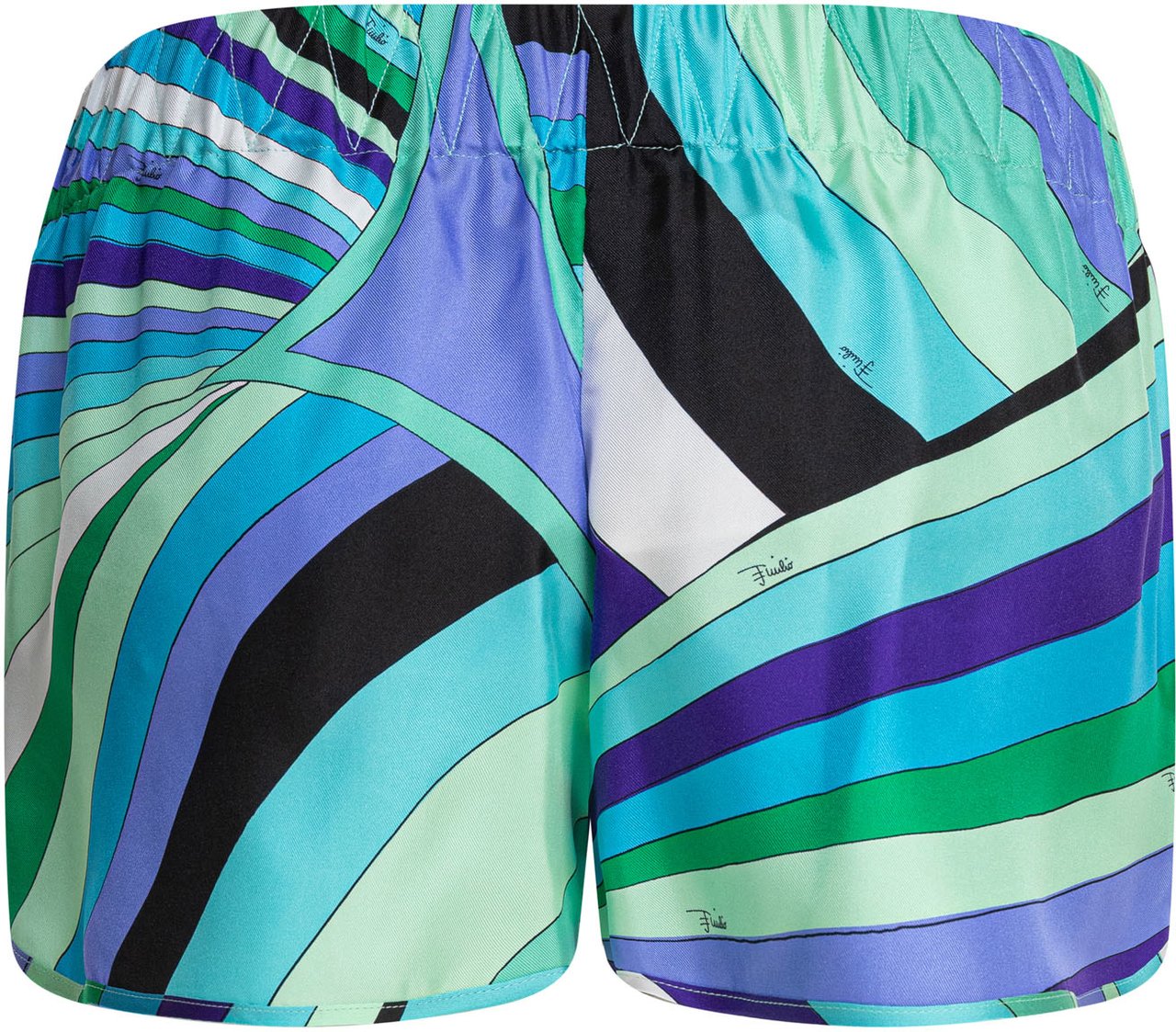 Emilio Pucci Iris print shorts Blauw