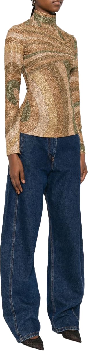 Emilio Pucci Top Golden Goud