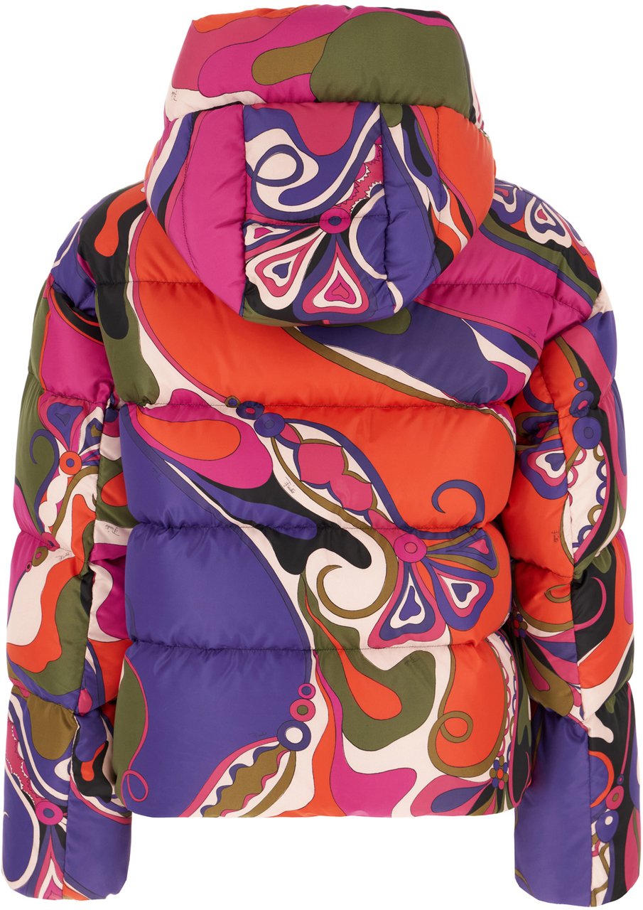 Emilio Pucci Printed nylon down jacket Divers