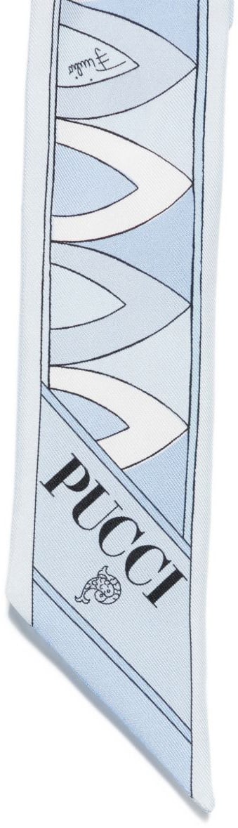 Emilio Pucci Scarfs Clear Blue Blauw