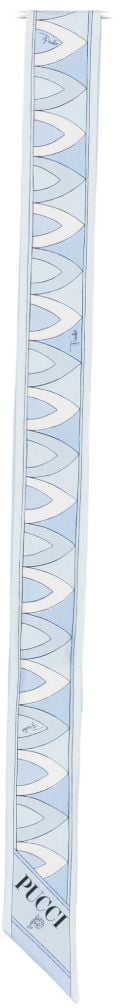 Emilio Pucci Scarfs Clear Blue Blauw