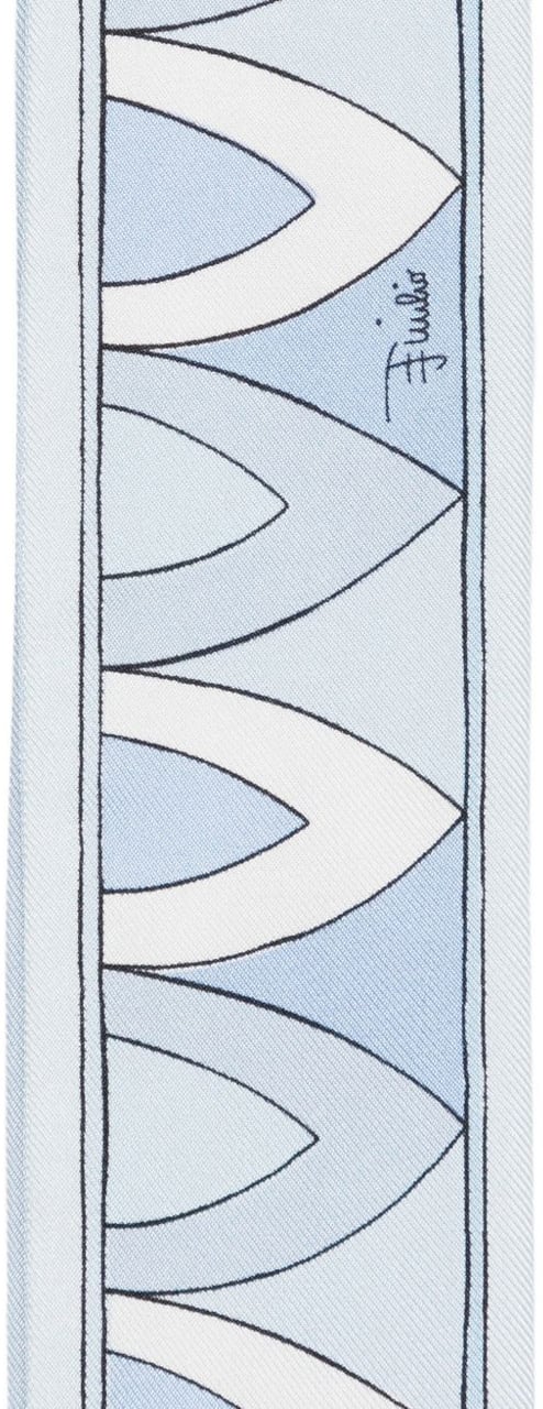 Emilio Pucci Scarfs Clear Blue Blauw
