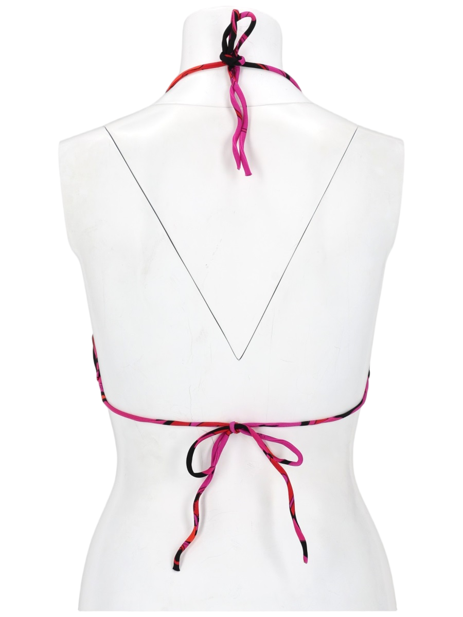 Emilio Pucci Vibrant Abstract Print Triangle Bikini Wit