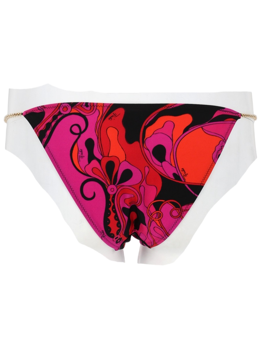 Emilio Pucci Vibrant Abstract Print Chain Bikini Roze