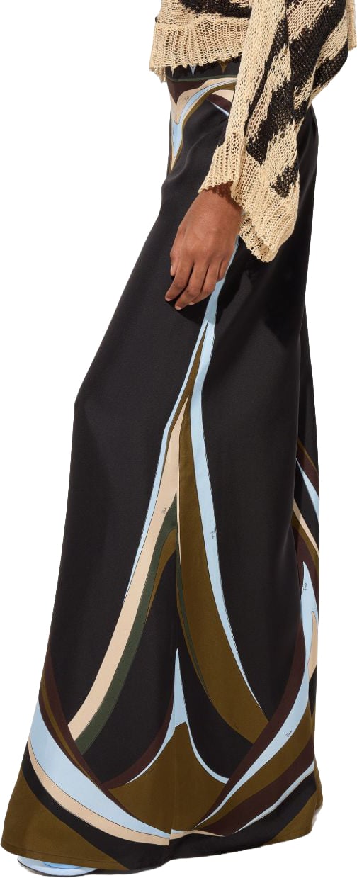 Emilio Pucci Trousers Kaki Zwart