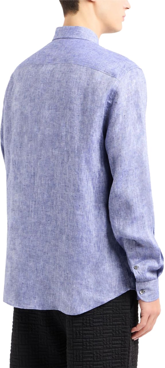 Emporio Armani Shirts Blue Blauw