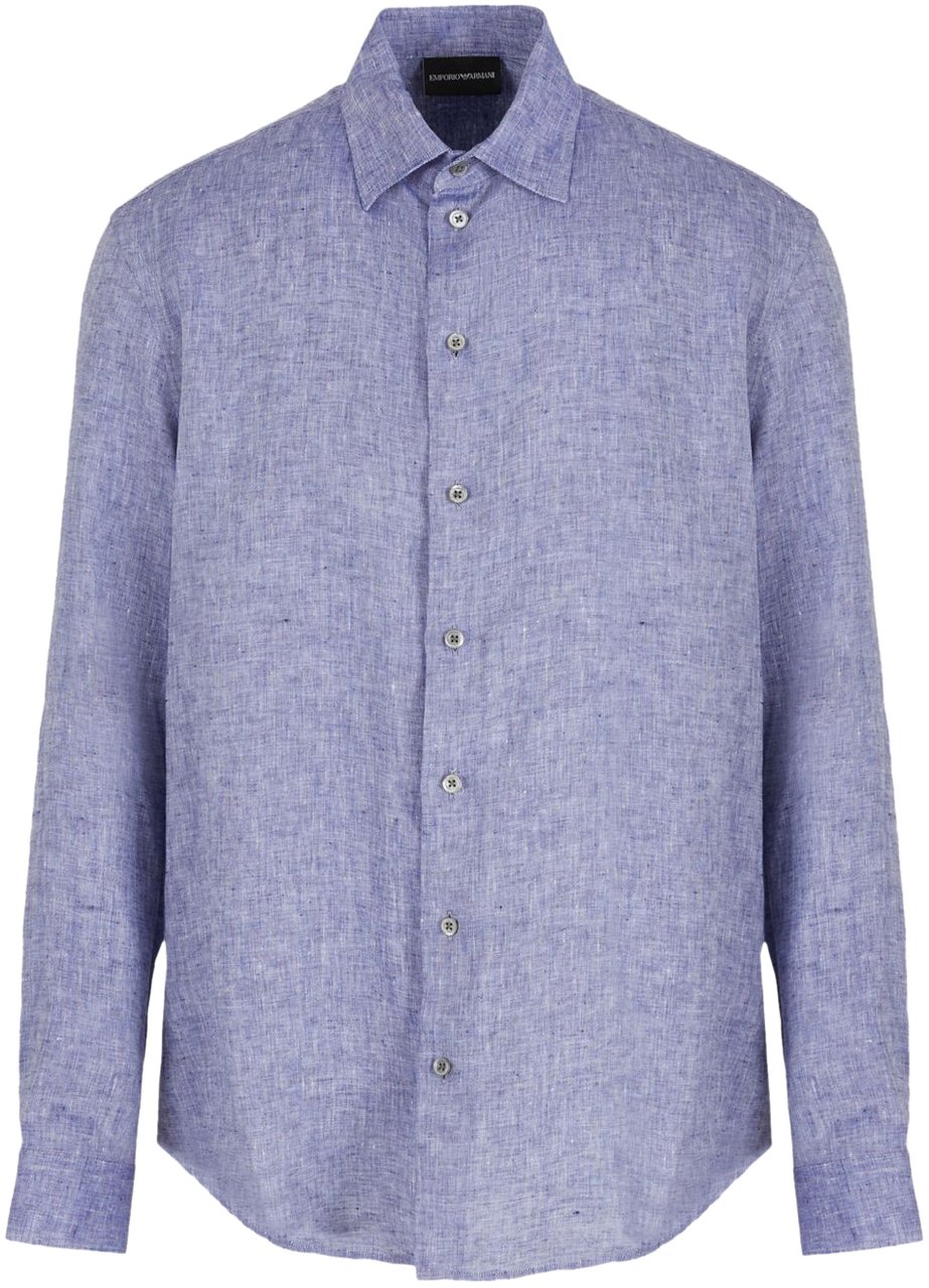 Emporio Armani Shirts Blue Blauw