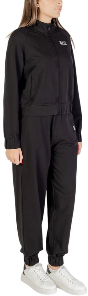 Emporio Armani EA7 Emporio Armani Black Cotton Tracksuit Zwart