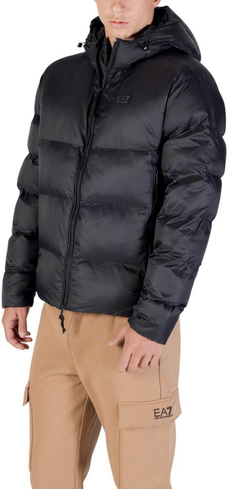 Emporio Armani EA7 Emporio Armani Black Polyamide Bomber Zwart