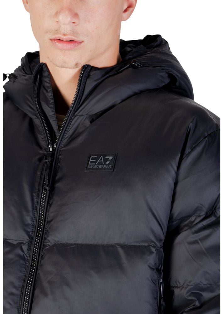 Emporio Armani EA7 Emporio Armani Black Polyamide Bomber Zwart