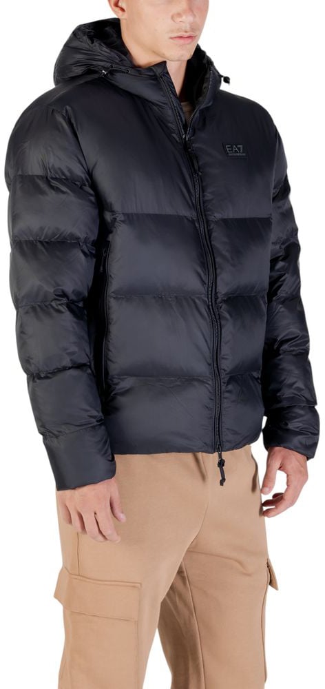 Emporio Armani EA7 Emporio Armani Black Polyamide Bomber Zwart