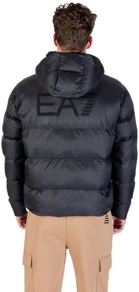 Emporio Armani EA7 Emporio Armani Black Polyamide Bomber Zwart