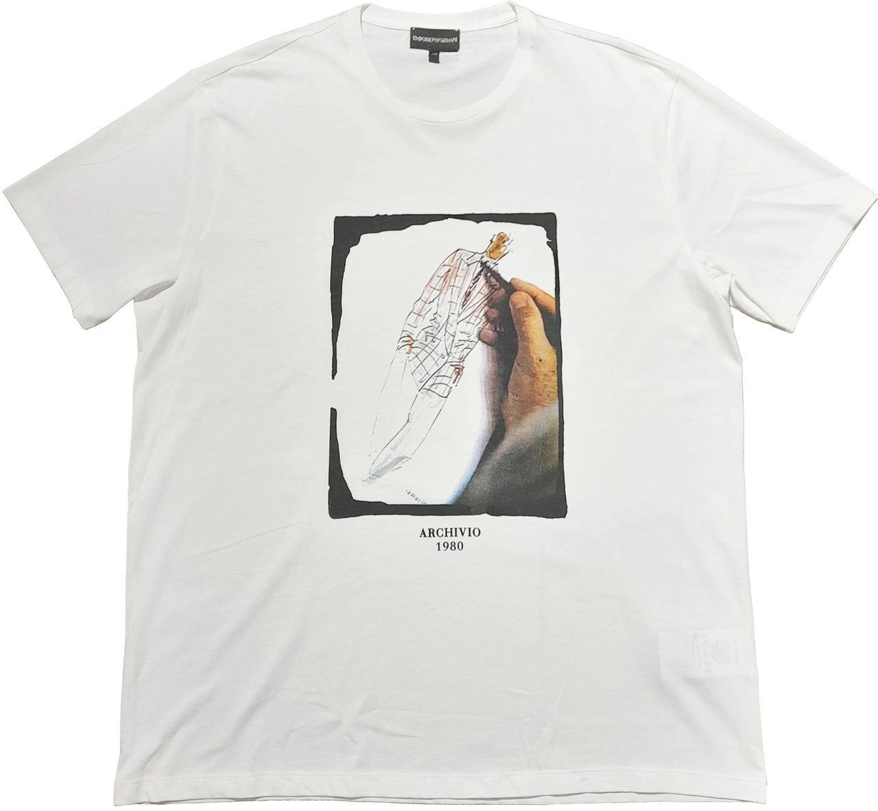 Emporio Armani Emporio Armani T-shirt & Top White Unisex Dierenprint
