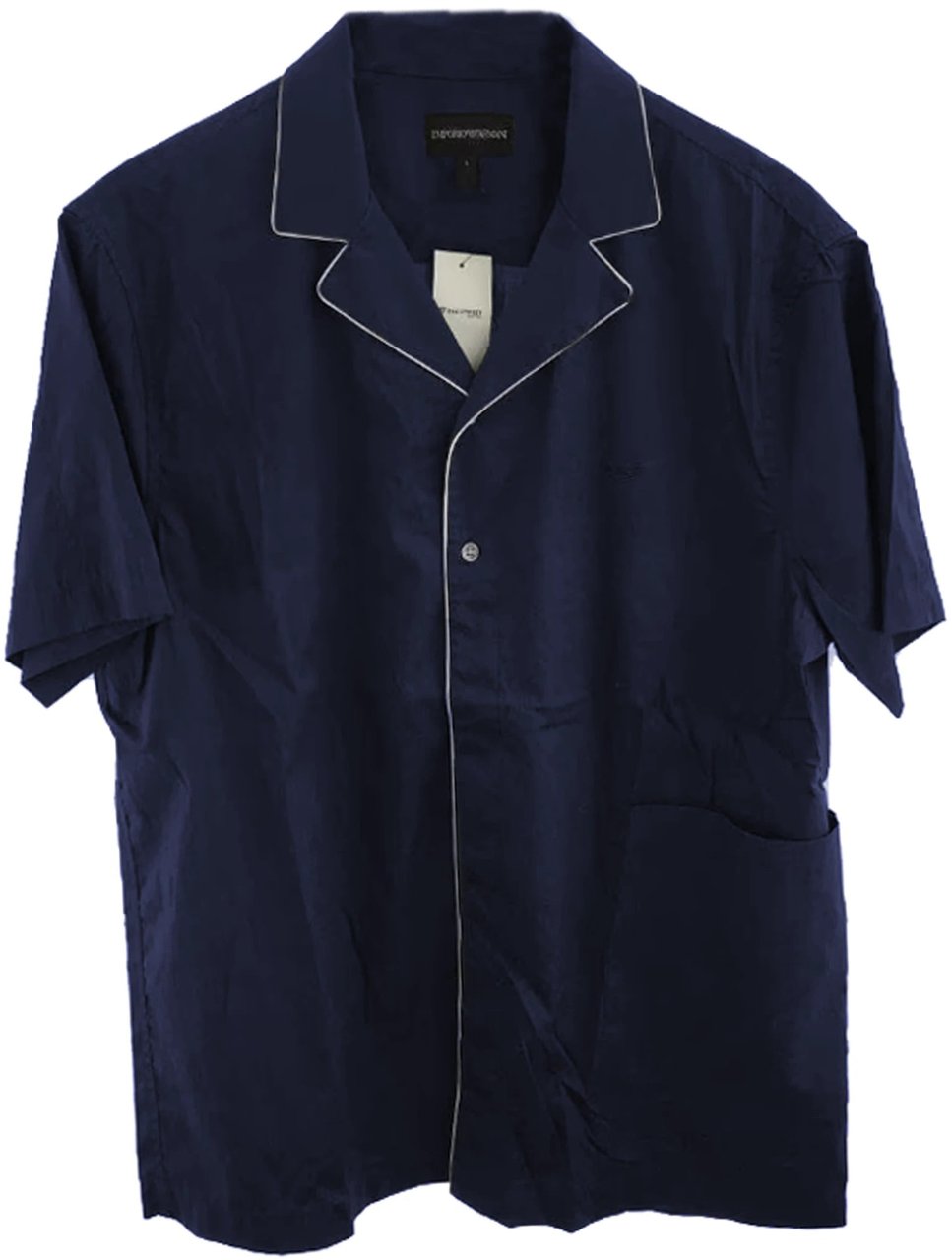 Emporio Armani Emporio Armani Shirts Blue Man Blauw