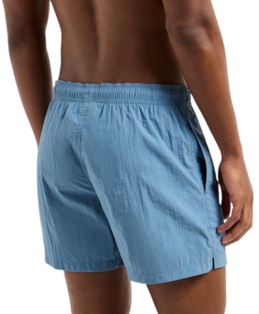 Emporio Armani Man Woven Boxer Beachwear Blauw