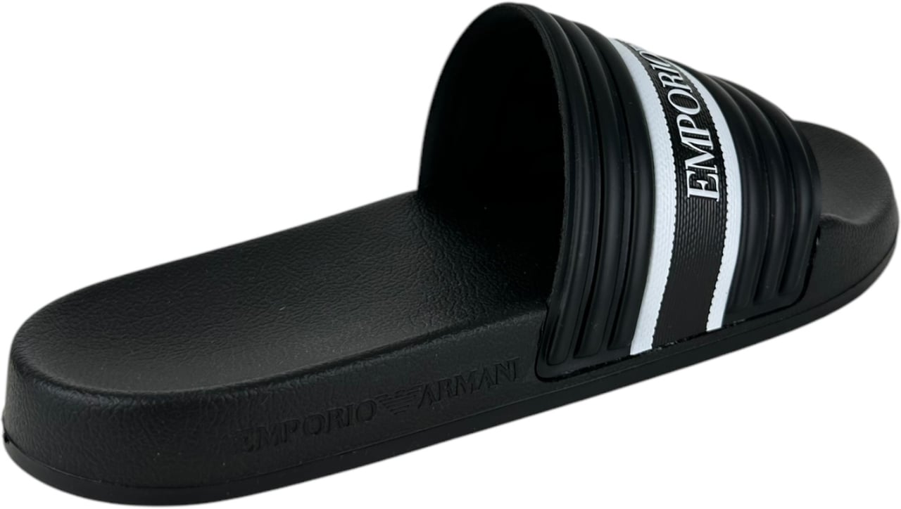 Emporio Armani Heren Slipper Zwart