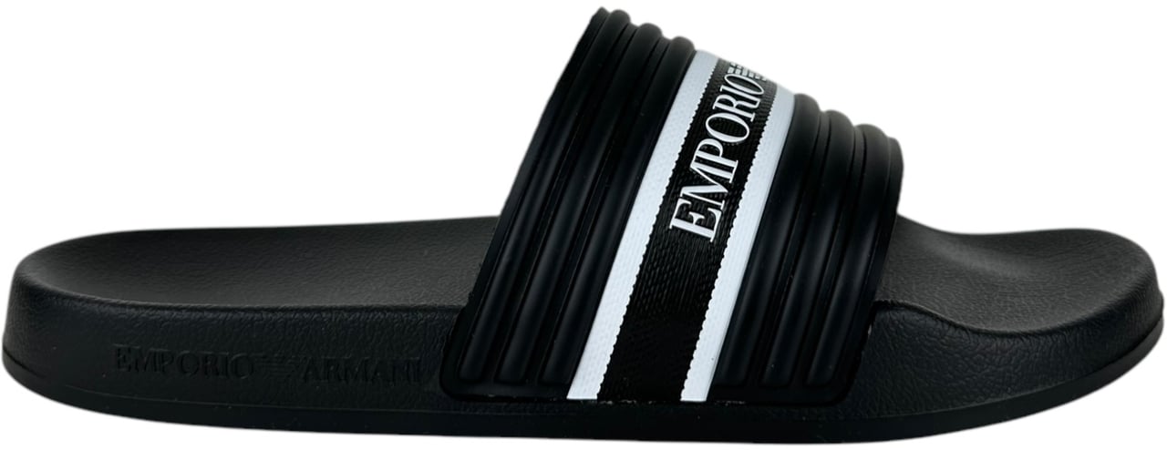 Emporio Armani Heren Slipper Zwart