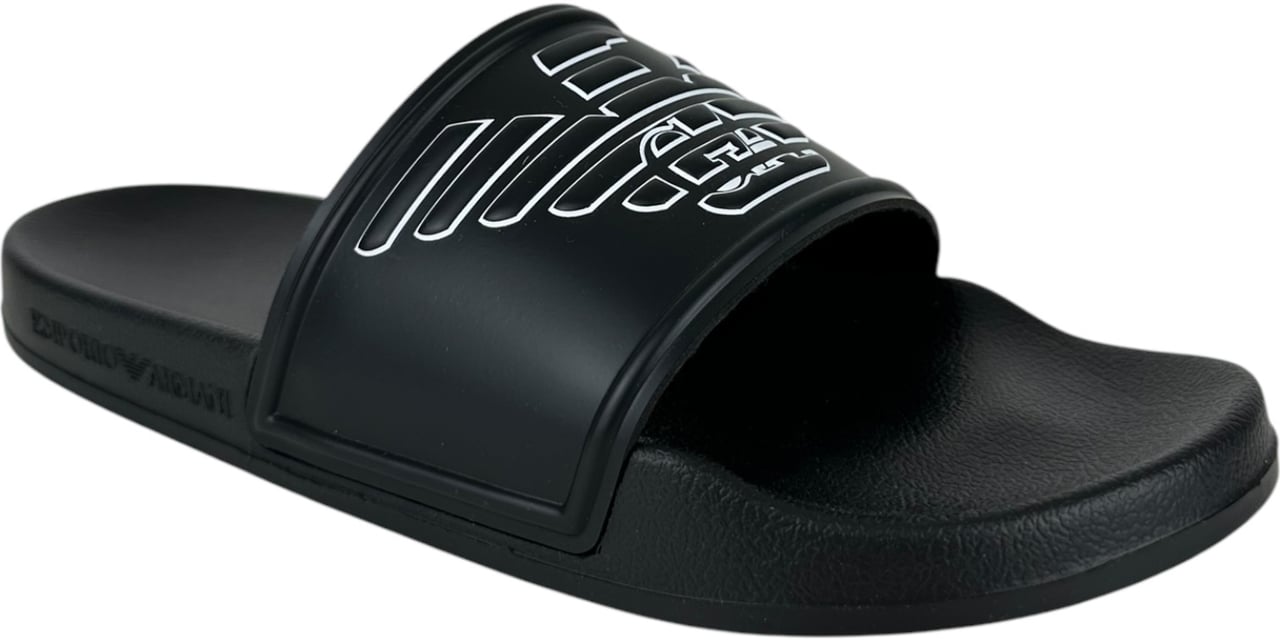 Emporio Armani Heren Slipper Zwart