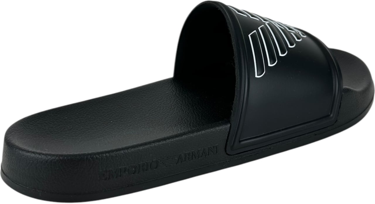 Emporio Armani Heren Slipper Zwart