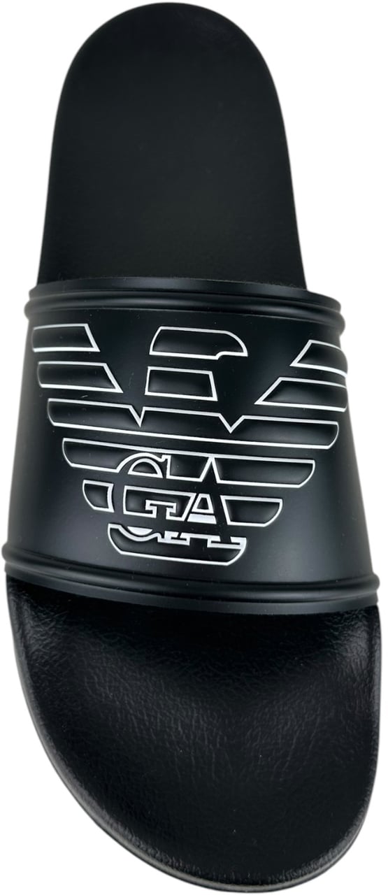Emporio Armani Heren Slipper Zwart