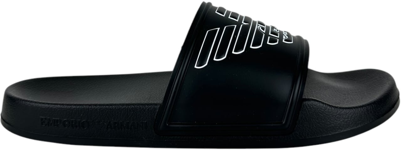 Emporio Armani Heren Slipper Zwart