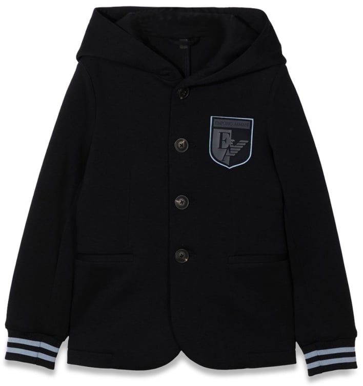 Emporio Armani JACKET WITH LOGO Blauw