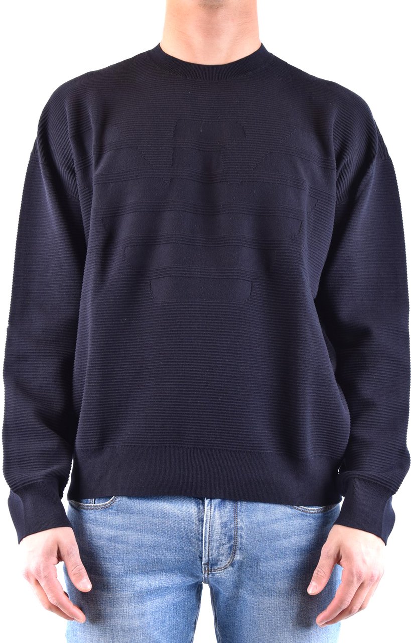 Emporio Armani Sweaters Cyan Cyaan