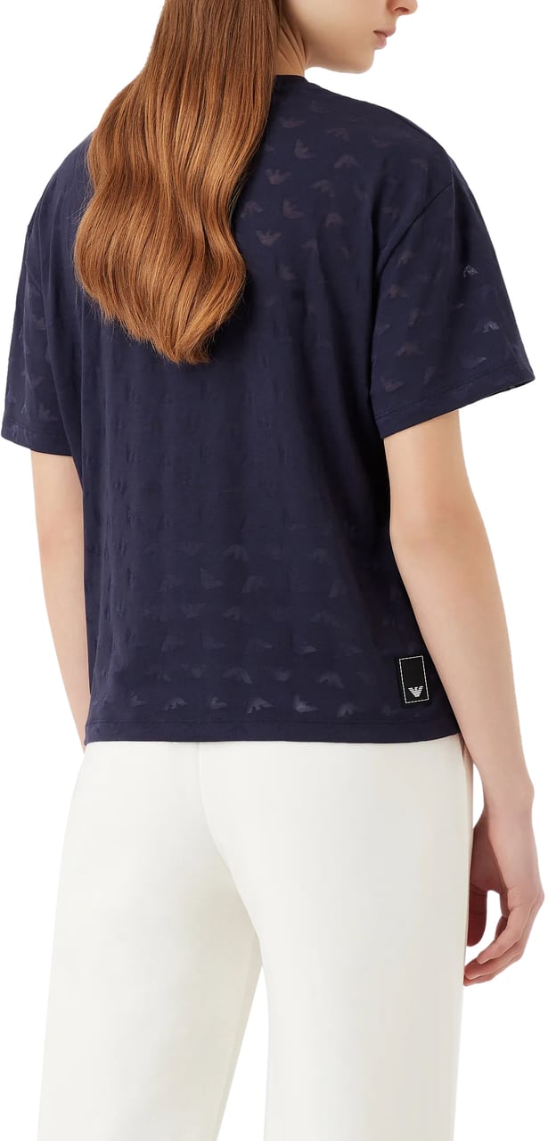 Emporio Armani T-Shirts And Polos Blue Blauw