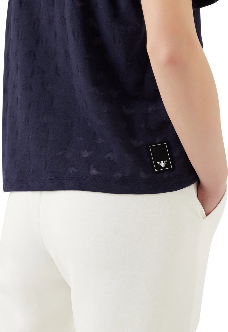 Emporio Armani T-Shirts And Polos Blue Blauw