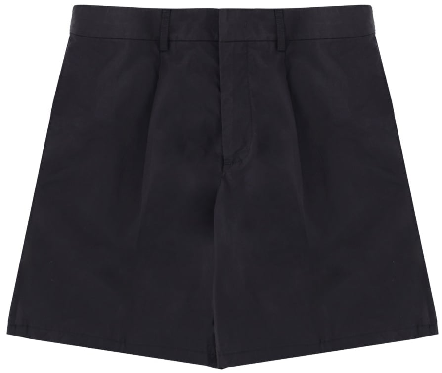 Emporio Armani SHORTS IN COTONE Blauw