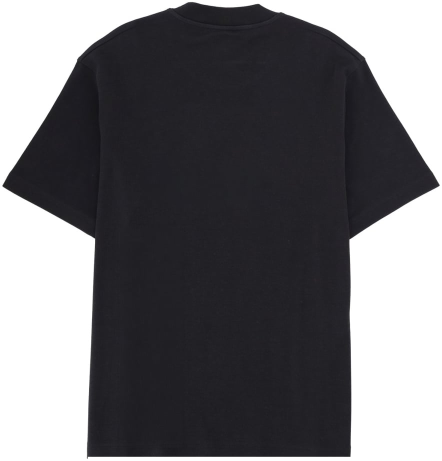 Emporio Armani T-SHIRT WITH ICON EMBROIDERY Zwart