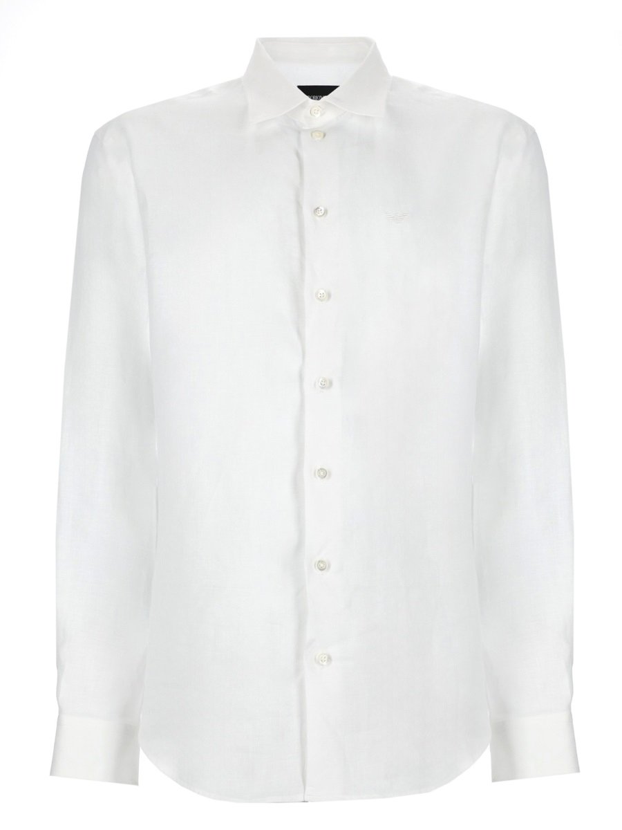 Emporio Armani CAMICIA CON LOGO Wit