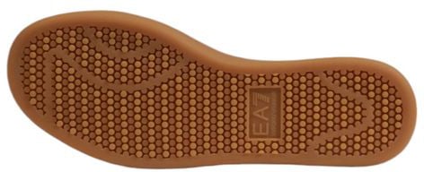 Emporio Armani EA7 Emporio Armani Beige Leather Low Top Sneakers Beige