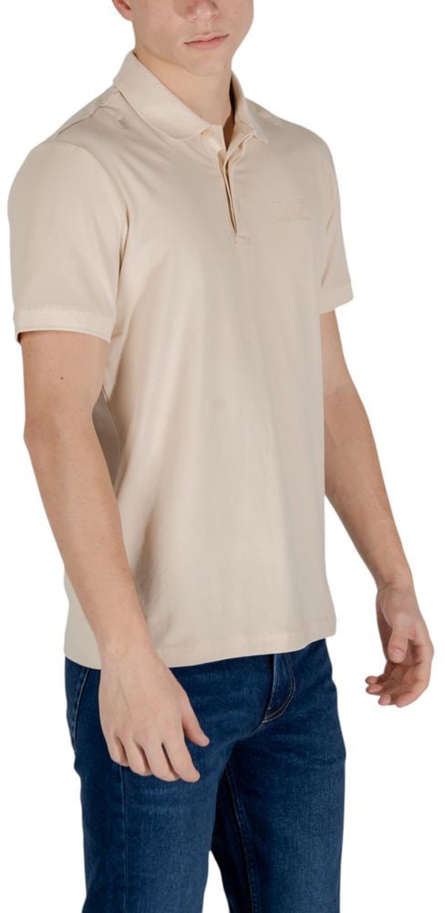Emporio Armani EA7 Emporio Armani Beige Cotton Polo Shirt Beige