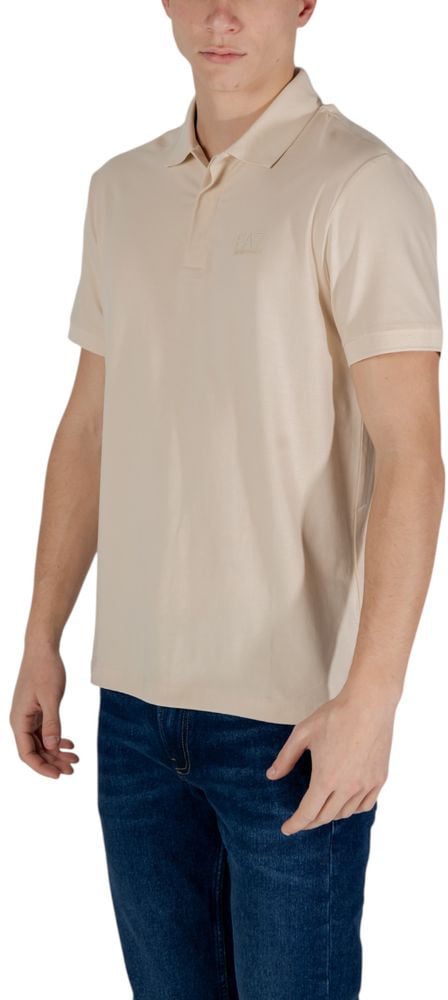Emporio Armani EA7 Emporio Armani Beige Cotton Polo Shirt Beige