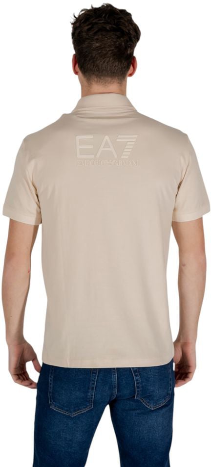 Emporio Armani EA7 Emporio Armani Beige Cotton Polo Shirt Beige