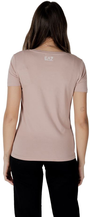 Emporio Armani EA7 Emporio Armani Pink Cotton T-Shirt Roze