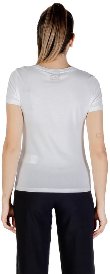 Emporio Armani EA7 Emporio Armani White Cotton T-Shirt Wit