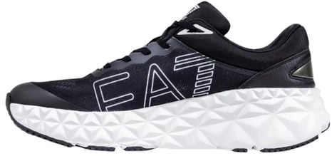 Emporio Armani EA7 Emporio Armani Black And White Polyester Athletic Sneakers Zwart